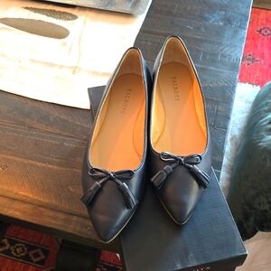 Talbots Poppy Bow leather flats